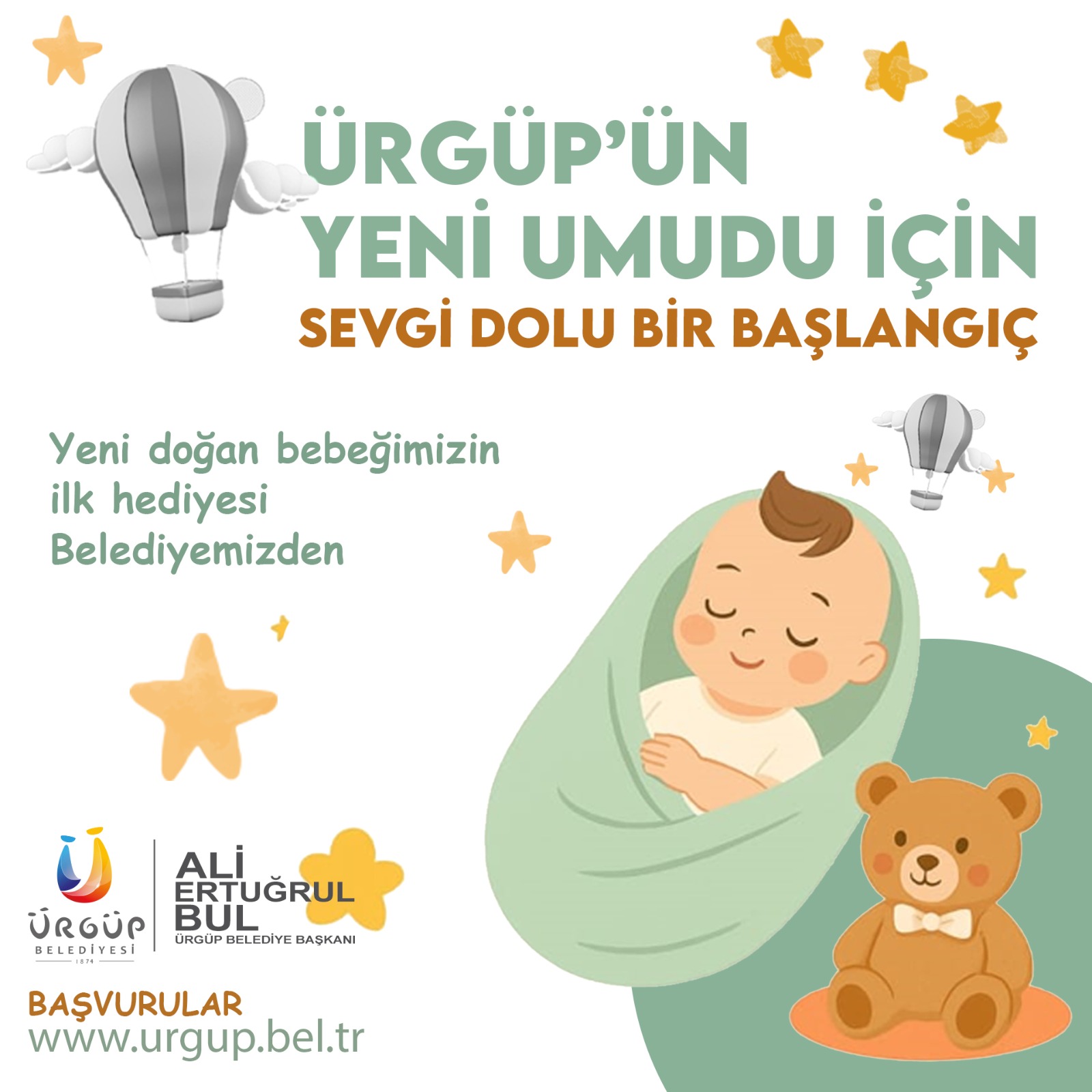 Ürgüp'ün Yeni Umudu "Hoşgeldin Bebek"